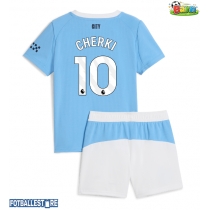 Manchester City Rayan Cherki #10 Hjemmedraktsett Barn 2025-26 Kortermet (+ Korte bukser)